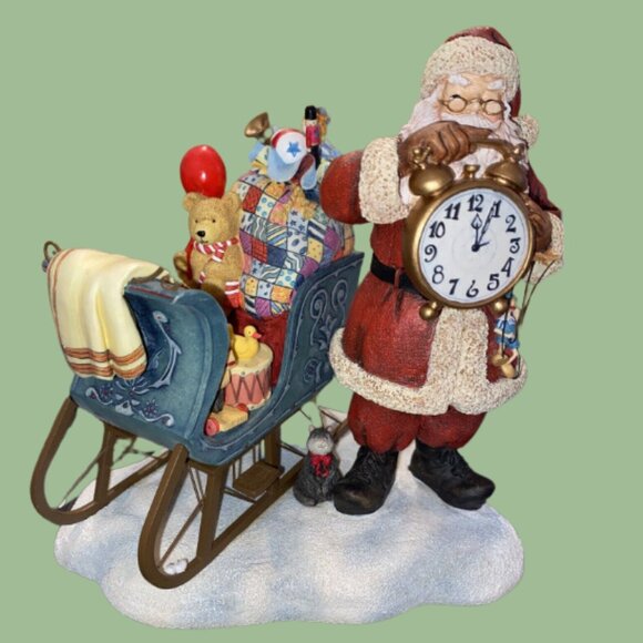Lang Wise Christmas Collectibles Sherri Buck Baldwin Time For Santa Figurine - Picture 4 of 7